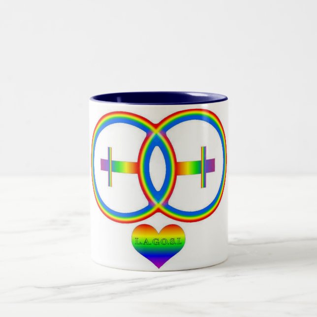 Tasse 2 Couleurs LAGOSI 001Rainbow-2female-mug (Centre)