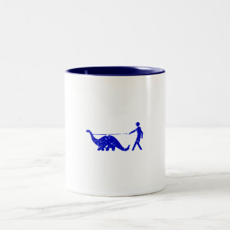 TASSE 2 COULEURS LAISSE DE MARCHEUR D'ANIMAL FAMILIER DE DINOSAURE