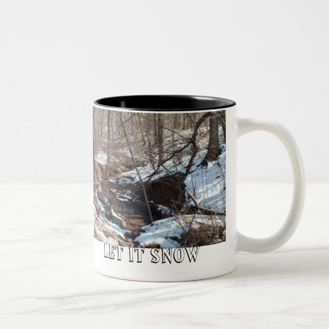 Tasse 2 Couleurs Laissez lui neiger (Droit)