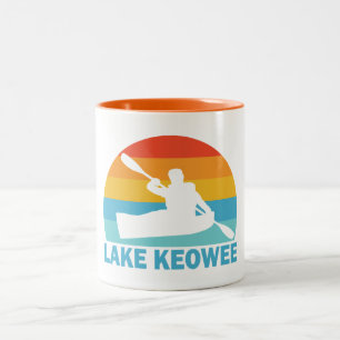Tasse 2 Couleurs Lake Keowee en kayak en Caroline du Sud