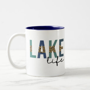 Tasse 2 Couleurs Lake Life Happy Place Lake House CheetahTypographi