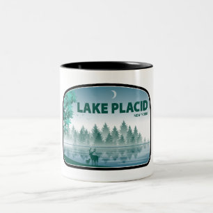 Tasse 2 Couleurs Lake Placid New York Deer