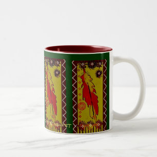 Tasse 2 Couleurs Lakhotah, symbole primitif de plume art boire de l