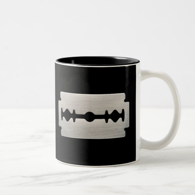 TASSE 2 COULEURS LAME DE RASOIR DE ROCKER PUNK (Droit)