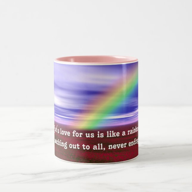 Tasse 2 Couleurs L'amour de Dieu Arc-en-ciel (Centre)