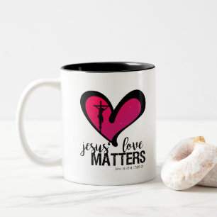 Tasse 2 Couleurs L'amour de Jésus est important