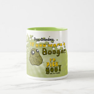 Tasse 2 Couleurs L'Amour du Booger PERSONNALISÉ de Grand-fils à g