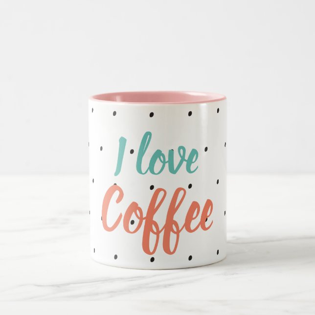 Tasse 2 Couleurs l'amour du café (Centre)
