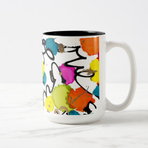 Tasse 2 Couleurs L'amour du café vous encercle