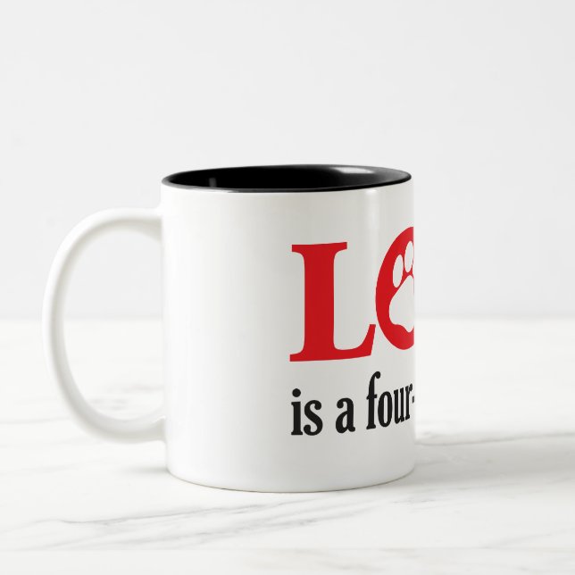 Tasse 2 Couleurs L'amour est (Gauche)