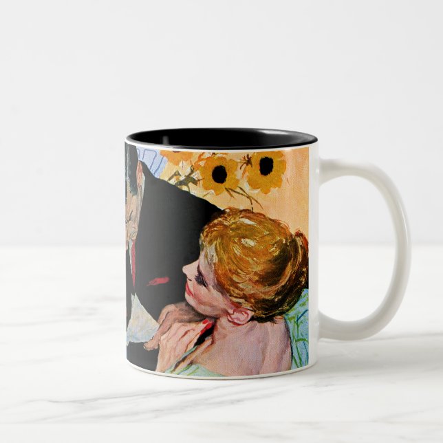 Tasse 2 Couleurs L'amour meurt lentement (Droit)