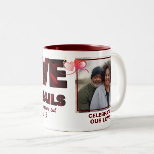 Tasse 2 Couleurs L'AMOUR N'ÉCHEC JAMAIS Photo chrétienne