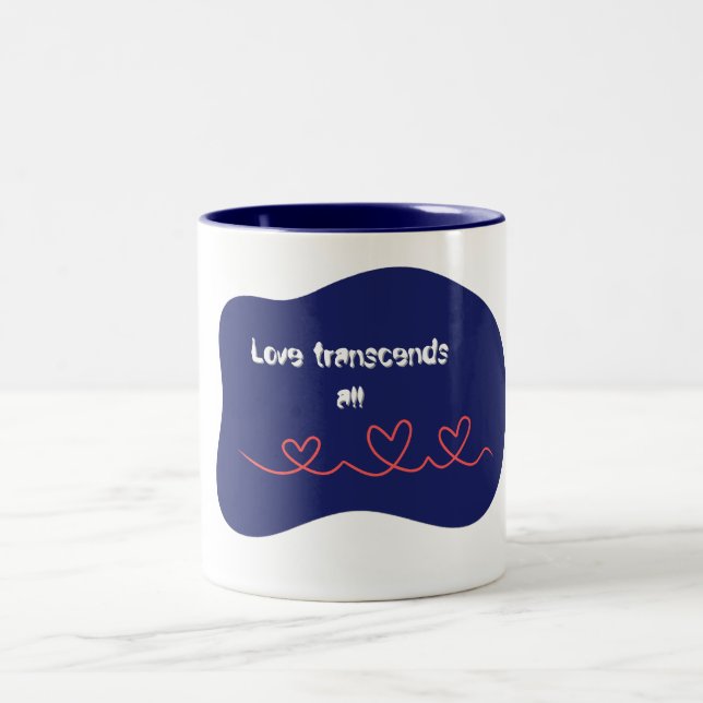 Tasse 2 Couleurs L'amour transcende tout (Centre)