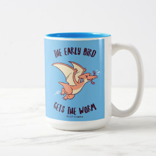 Tasse 2 Couleurs L'Ancien Oiseau Obtient Le Ver