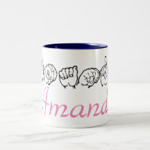 Langue des signes américaine Fingerspelled Amanda