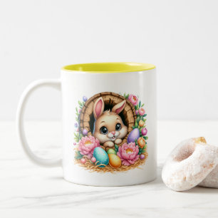 Tasse 2 Couleurs Lapin de Pâques 