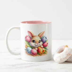 Tasse 2 Couleurs Lapin de Pâques 