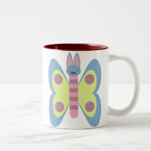 Tasse 2 Couleurs Lapin papillon hybride adorable Kawaii