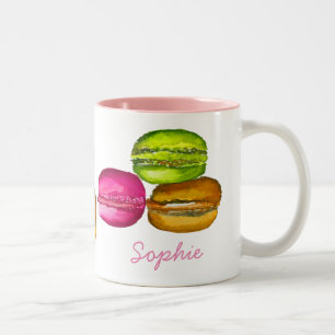 Tasse 2 Couleurs L'aquarelle colorée des Macarons est funky