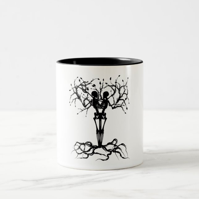 Tasse 2 Couleurs L'arbre de la vie attaquent ensemble (Centre)