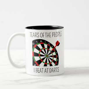 Tasse 2 Couleurs Larmes des gens que j'ai battus aux fléchettes