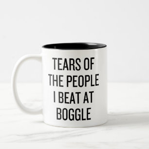 Tasse 2 Couleurs Larmes Drôles des Gens que J'ai Battus au Jeu Bogg