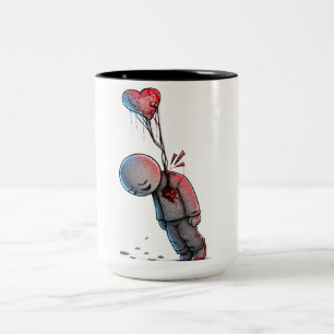 Tasse 2 Couleurs Larmes Tristes Art Émotionnel
