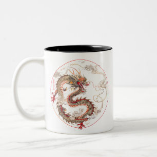 Tasse 2 Couleurs L'art dragon chinois