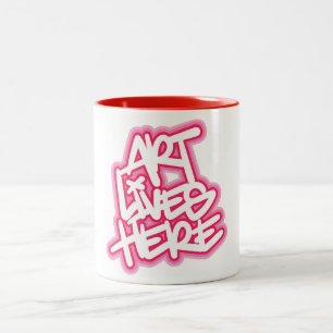 Tasse 2 Couleurs L'art vit ici