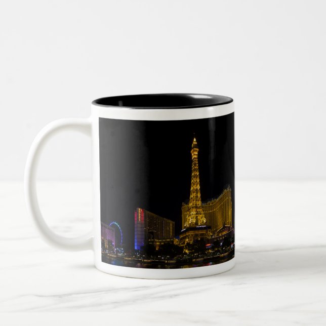 Tasse 2 Couleurs Las Vegas la nuit (Gauche)