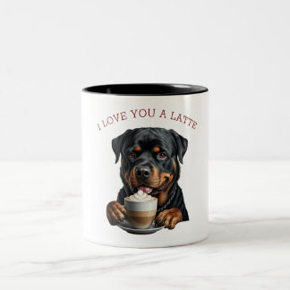 Tasse 2 Couleurs Latte Rottweiler