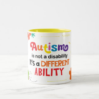 Tasse 2 Couleurs L'autisme n'est pas un handicap