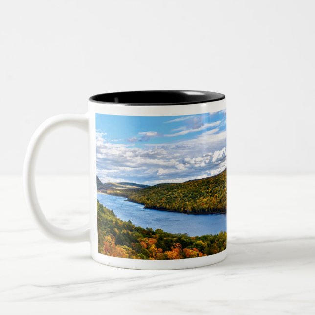 Tasse 2 Couleurs "L'automne au lac des nuages" (Gauche)