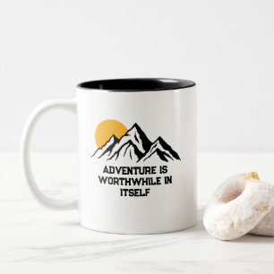 Tasse 2 Couleurs L'aventure vaut le détour des montagnes
