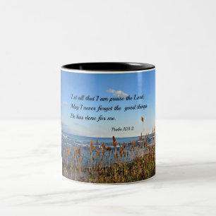 Tasse 2 Couleurs Le 103:2 de psaume laissent tous que je suis éloge