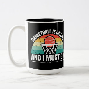 Tasse 2 Couleurs Le basket-ball est en appel et je dois y aller