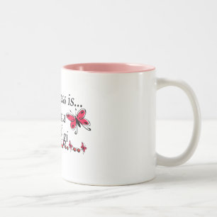 Tasse 2 Couleurs Le bonheur est d'être un papillon Gigi