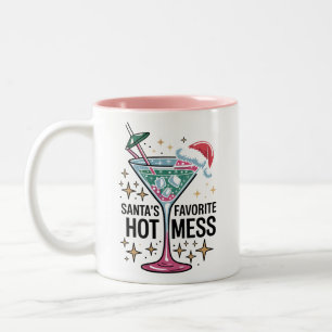 Tasse 2 Couleurs Le bordel vintage préféré de Santa pour Noël