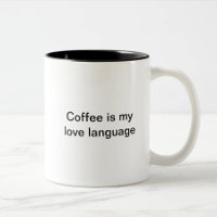 Le café est ma langue d'amour (la main gauche)