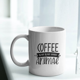 Tasse 2 Couleurs le café est mon esprit