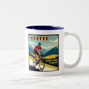 Tasse 2 Couleurs Le café fait que cela arrive Cyclisme