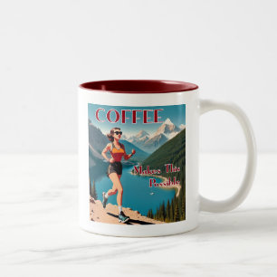 Tasse 2 Couleurs Le Café Permet Cette Exécution Possible