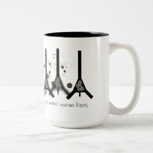 Tasse 2 Couleurs Le café rend les neurones heureux