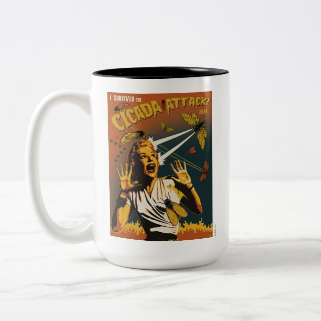 Tasse 2 Couleurs Le Canada crie dame 2024 (Gauche)