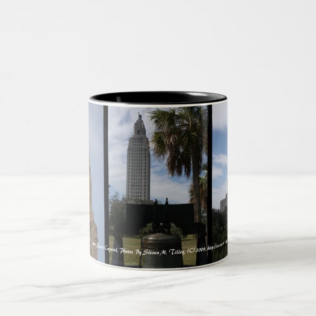 Tasse 2 Couleurs Le capitol d'état de la Louisiane (Centre)