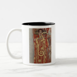 Tasse 2 Couleurs Le célèbre tableau Hygieia de Gustav Klimt, serpen
