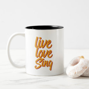 Tasse 2 Couleurs Le chanteur de Live Love Sing