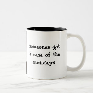 Tasse 2 Couleurs Le chat triste de lundi lundi