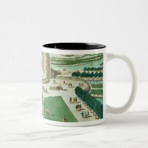 Tasse 2 Couleurs Le château Rambouillet, gravée par Antoine Aveli