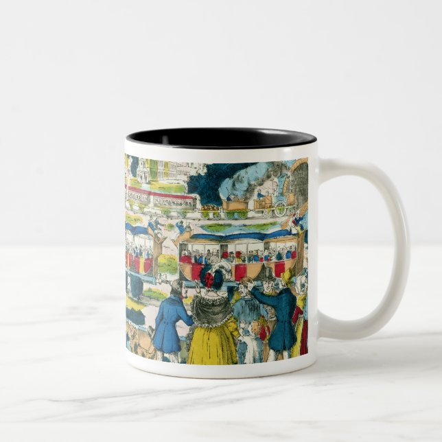 Tasse 2 Couleurs Le chemin de fer (Droit)